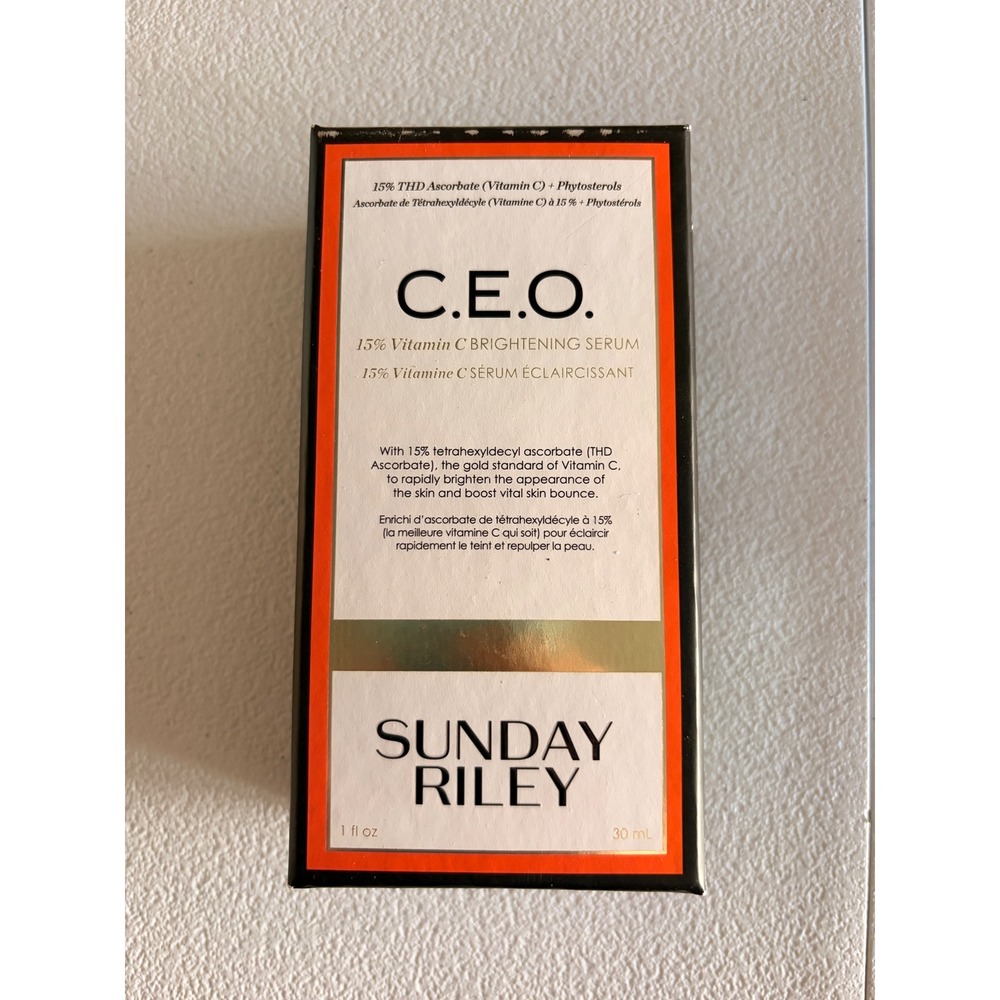 Sunday Riley CEO 15% Vitamin C Brightening Serum 1 fl oz 30ml New in Box